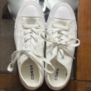 Converse White Canvas Sneakers